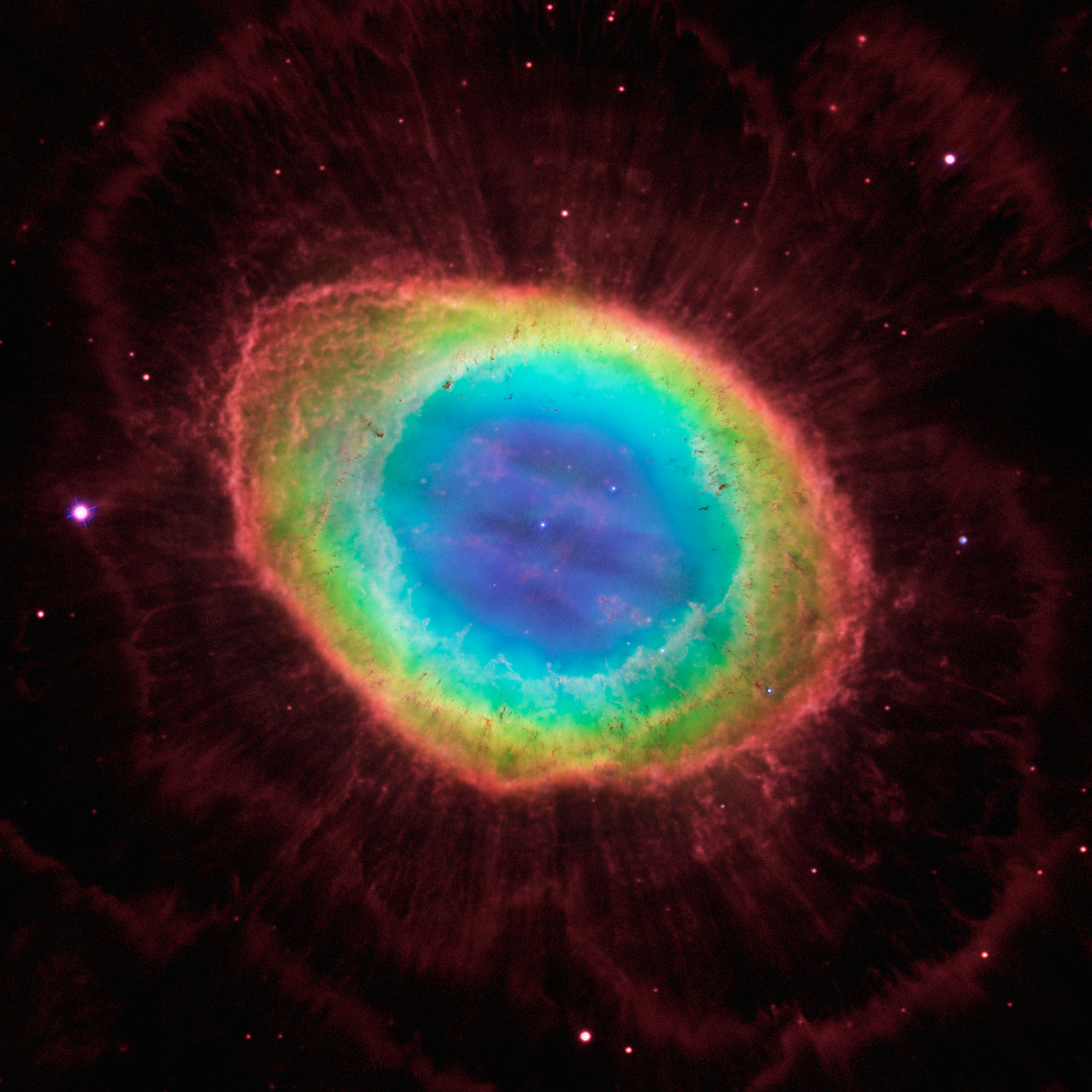 Der Ringnebel im Sternbild Lyra, dem Instrument des Orpheus (STScI / NASA)
